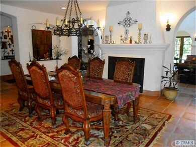 Formal Dining Room with See-Through Fireplace