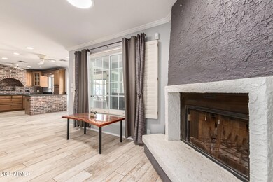 Wood burning fire place