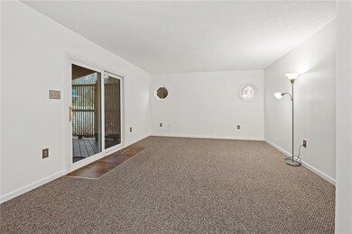 family room w slider to deck