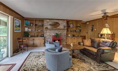 Living Room with wood stove