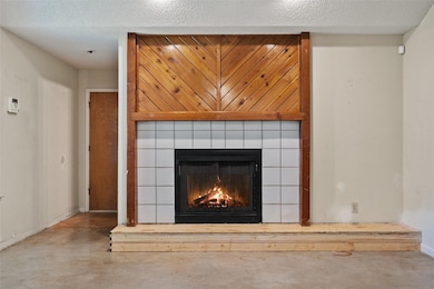 Detailed view of finished concrete flooring, a ti