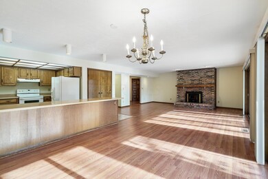 Living room and kitchen