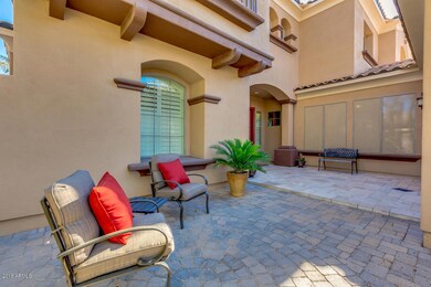 Paved courtyard and walkways