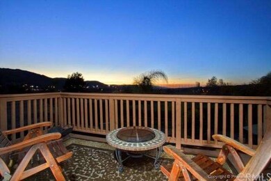 Deck view from master suite at twilight