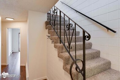 Foyer and New Carpet On Stairs