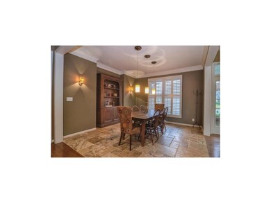NEW TRAVERTINE STONE TILE IN DINING ROOM!
