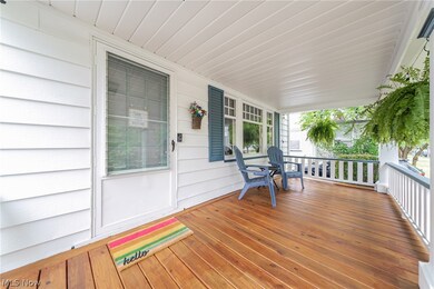 Front of structure's porch