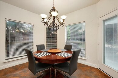 Spacious breakfast room has great views of the bea