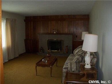 Living Room. Formal living room with a brick firep