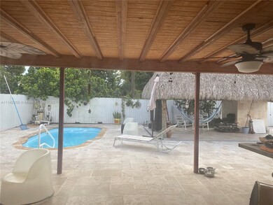 Terrace looking @ pool & Tiki