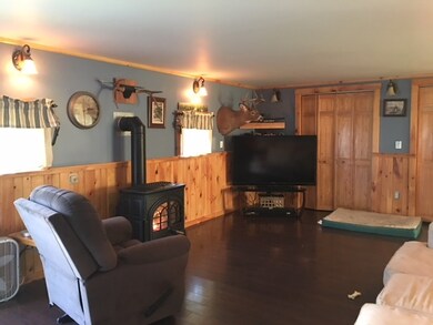 Large and welcoming with cozy gas stove
