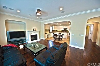 Family room is open to the kitchen and dining area
