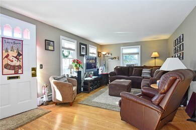 Front entry into living room
