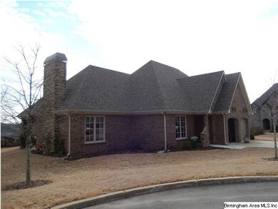 side yard.  Rock veneer on fireplace.