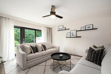 Living Room Open to Patio with sliding door
