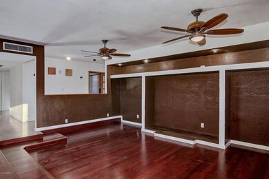 sunken family room