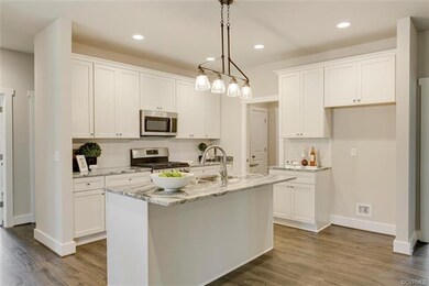 Kitchen has Pendant Light, Recessed Light, Lots of