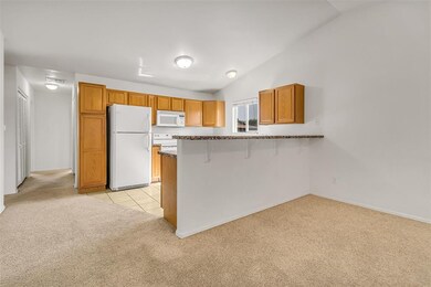 Kitchen bar and long counter.