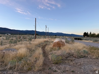 Mountain view with rural landscape