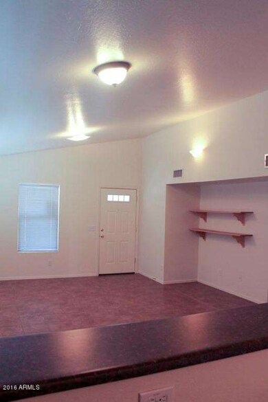 Living space from kitchen