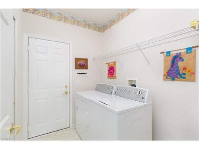 Convenient first floor laundry. The washer and dry