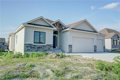 Ranch floor plan located on walk-out lot.  Basemen