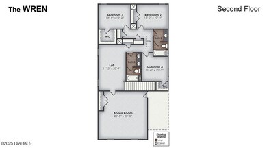 Wren Floorplan New DRHE_Second Floor 4BR