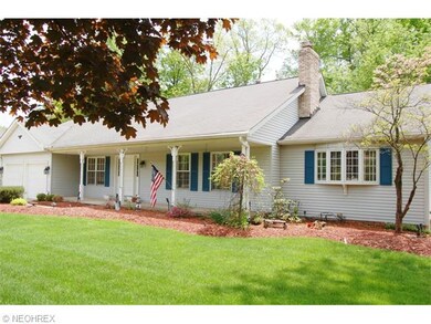 Note full width 50' porch, brick chimney, bowed window