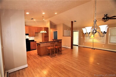 Open Kitchen floorplan with Bar.