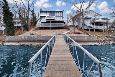 Concrete seawall and dock, large dock envelope wit