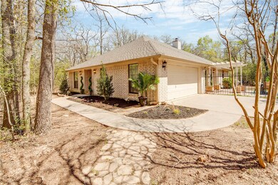 Front facade & two car garage