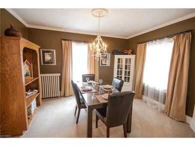 Corner built-ins in the full dining room.