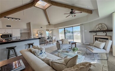 Living room with an abundance of natural lighting
