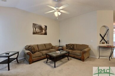 Large Living Space with Architectural Design and V