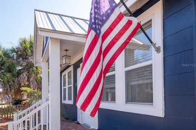 Front porch with a little Red, White, and Blue.