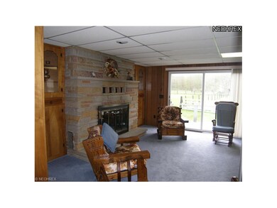 Family Room with slider to back deck.