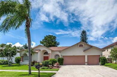 Front elevation of home.  4 BR/3 BA + bonus room w