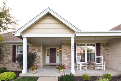 The covered Porch is very welcoming