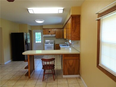 Dining area view of kitchen