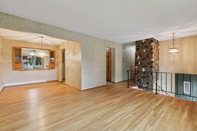 Gleaming hardwood flooring throughout majority of main level.