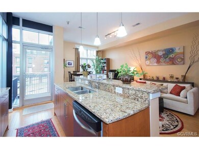 Floor to ceiling windows and a modern commercial-s