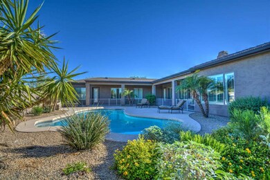 Rear expansive patio and pool