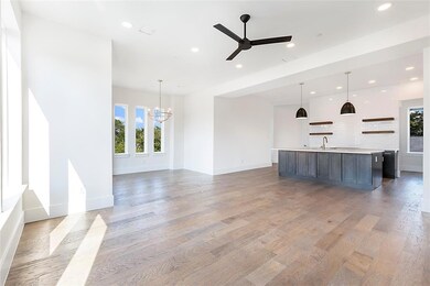Living areas are flooded with natural light.