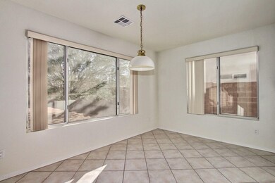 Area off kitchen for dining table