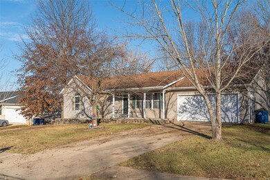 Mature trees and nice 2-car garage!