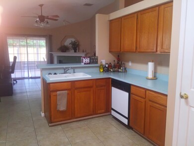 kitchen to den