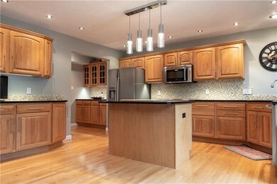 Ample amount of cabinets & granite counter space. 