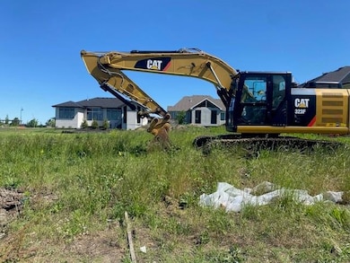 This is a flat lot, but will have a walkout/walkup lower level.