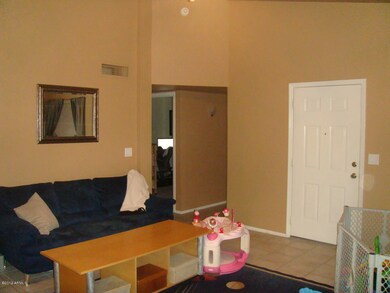 Family room with vaults, custom paint