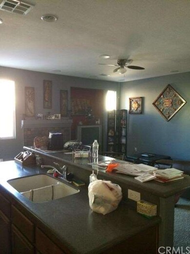 Fireplace in the living room
